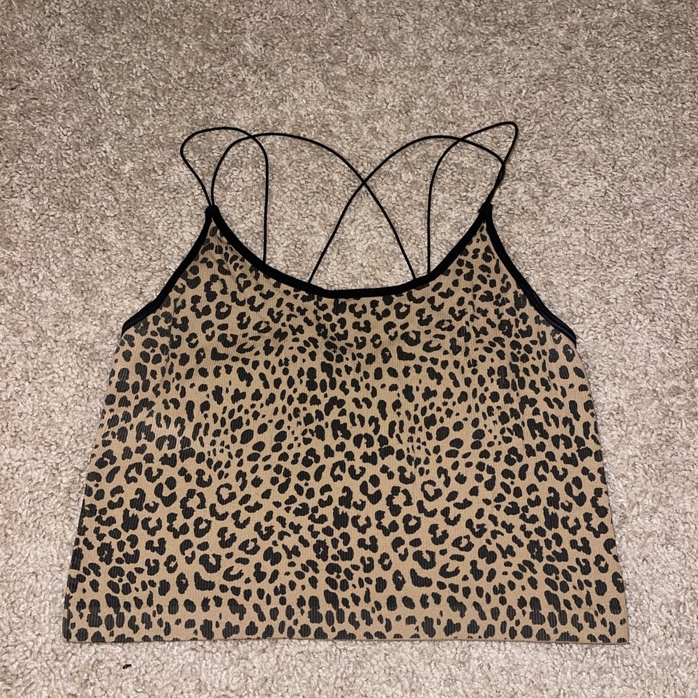 Leopard print cami bra XXL